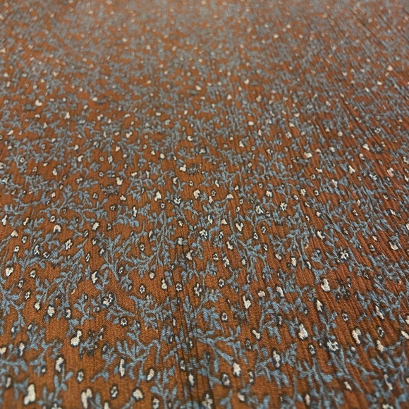 Monteau Mock Neck Sheer Floral Blouse - Picture 4 of 5